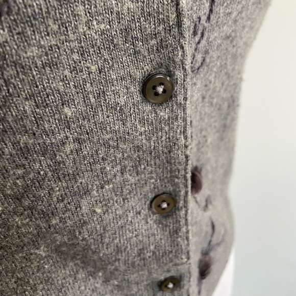 Womens Gray Cardigan Small - Picture 2 of 6